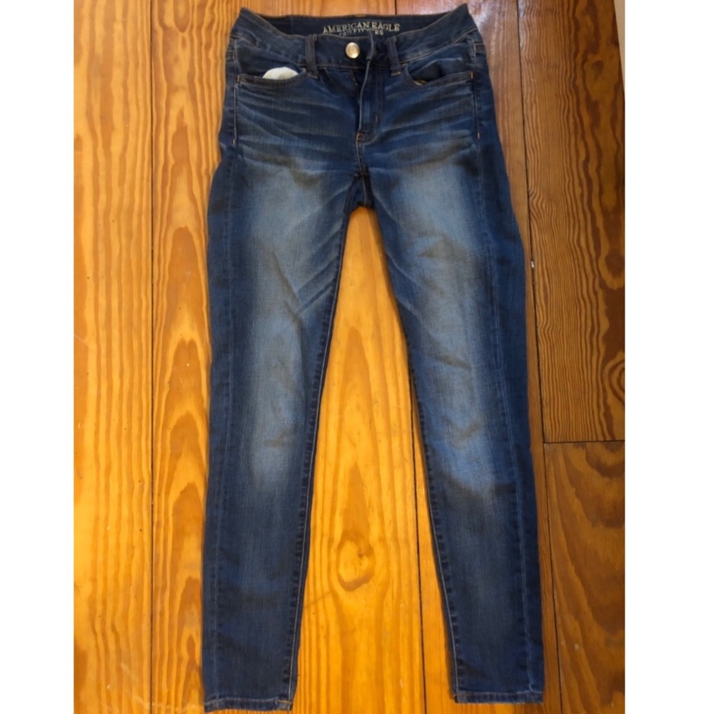 Medium wash jeggings
